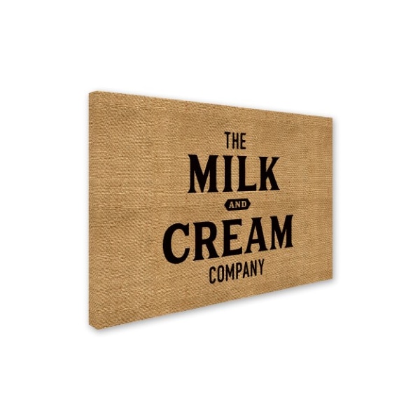 Marcee Duggar 'Milk Cream Company Burlap' Canvas Art,18x24